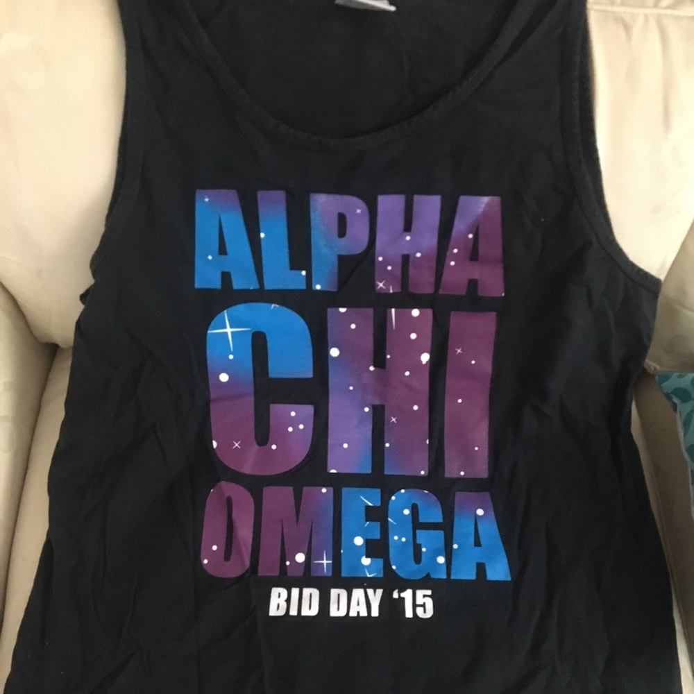 Alpha Chi Omega Comfort Colors Bid Day Top